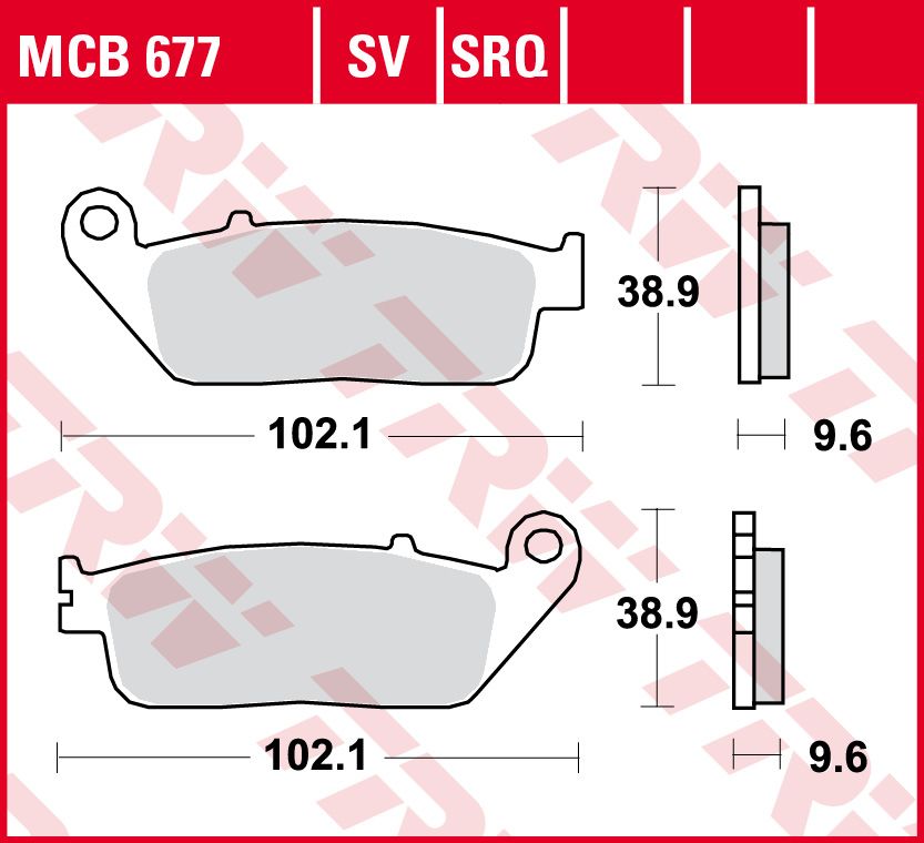 Klocki hamulcowe przód/tył, przeznaczenie: droga/offroad/skuter, mater LUCAS MCB677