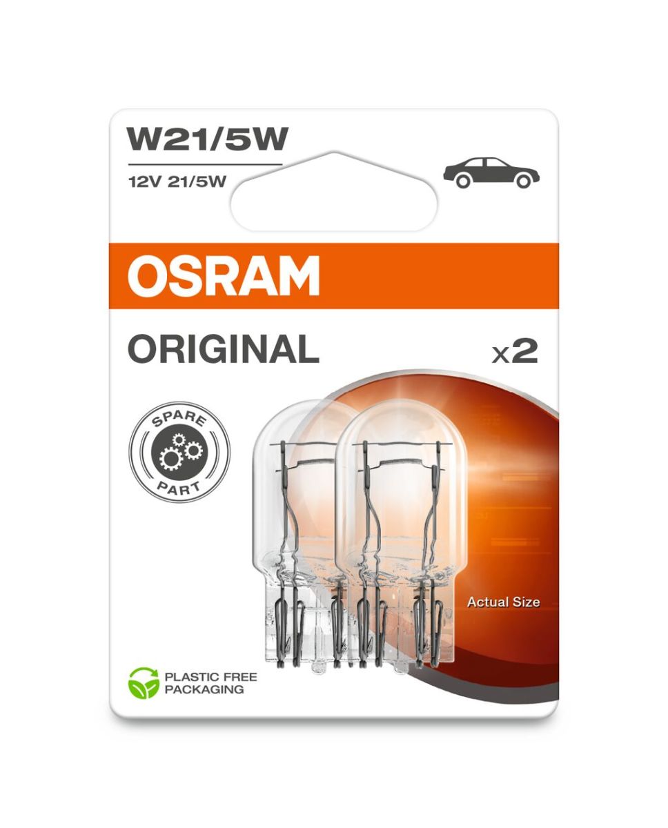 Автолампа 21/5W W21/5W 12V 21/5W W3X16Q/ORIGINAL LINE/2ШТ. BLISTER OSRAM (7515-2BL) osram фото 5