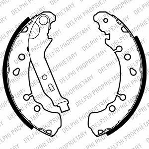 Гальмівна колодка DAIHATSU CHARADE VIII, TOYOTA YARIS, YARIS CROSS 1.0-1.8 01.05-