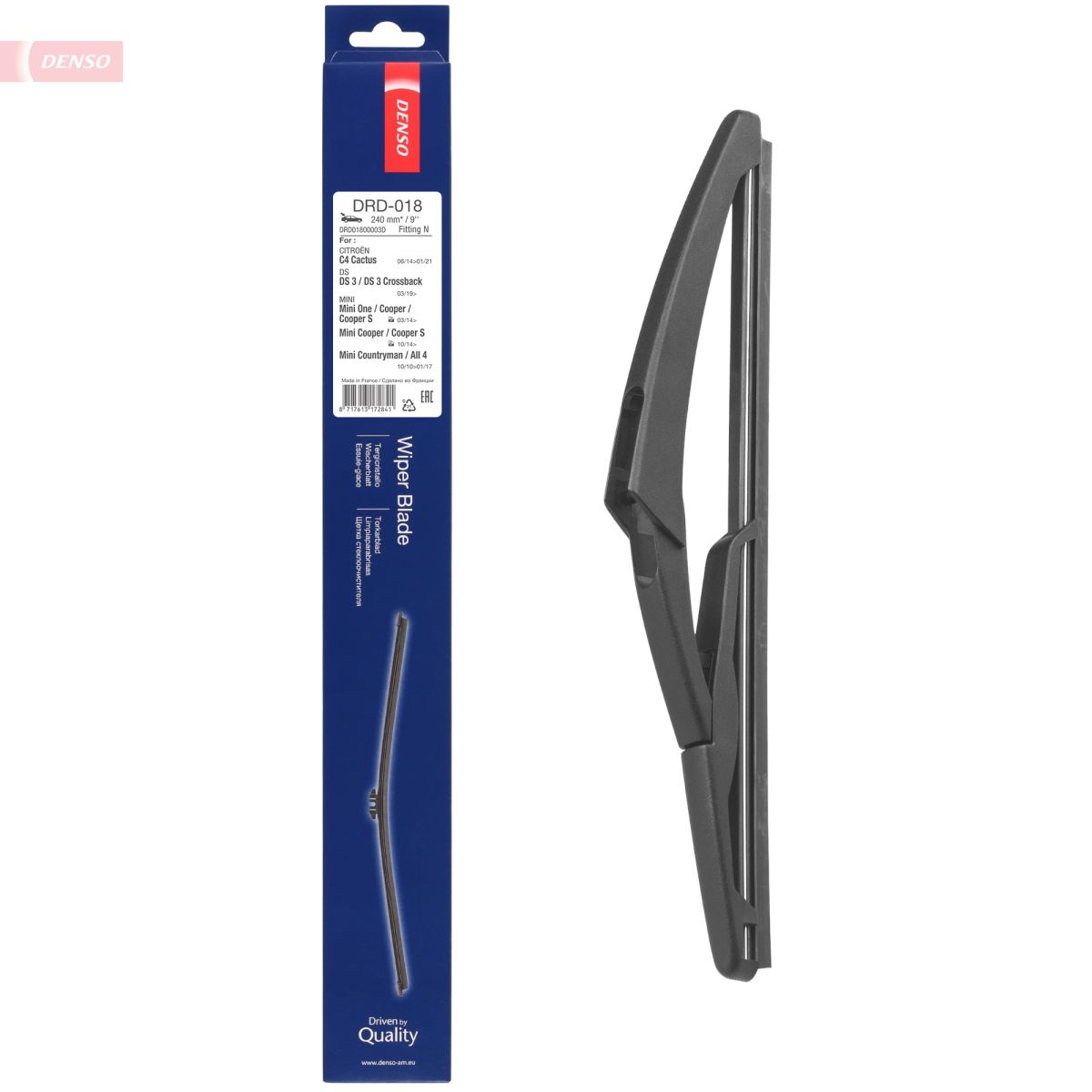 Щітка склоочисника ПЛАСТИКОВИЙ / 240 MM DENSO (DRD-018) Denso фото 5