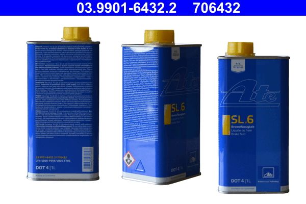 Гальмівна рідина DOT4 (1L) [сухість: 265°C, вологість: 175°C, в'язкість: 700мм²/с] SAE J1703, ISO/DIN 4925 - заміна на два роки фото 3