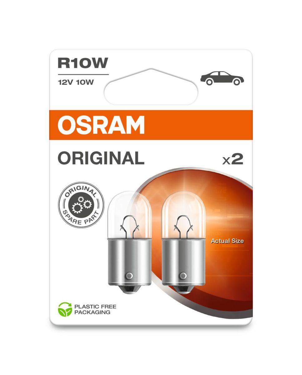 Автолампа 10W R10W 12V 10W BA15S/ORIGINAL LINE/2ШТ. BLISTER OSRAM (5008-2BL) osram фото 5