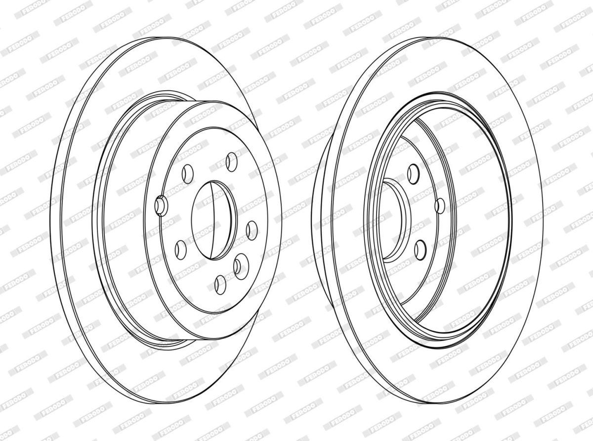 Диск гальмівний З ПОКРИТТЯМ LAND ROVER FREELANDER 2 (L359) 2.2 2006.10-2015.12 FERODO (DDF1578C) Ferodo фото 5