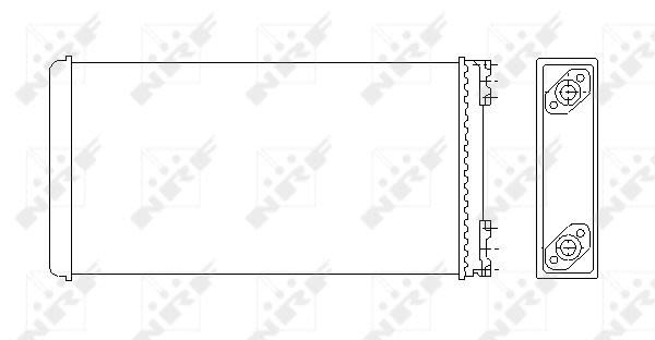 Радіатор пічки (370x188x42мм) MAN F90, F90 UNTERFLUR, M90 D0824LF01-D2866LXF 07.86-12.97 фото 8