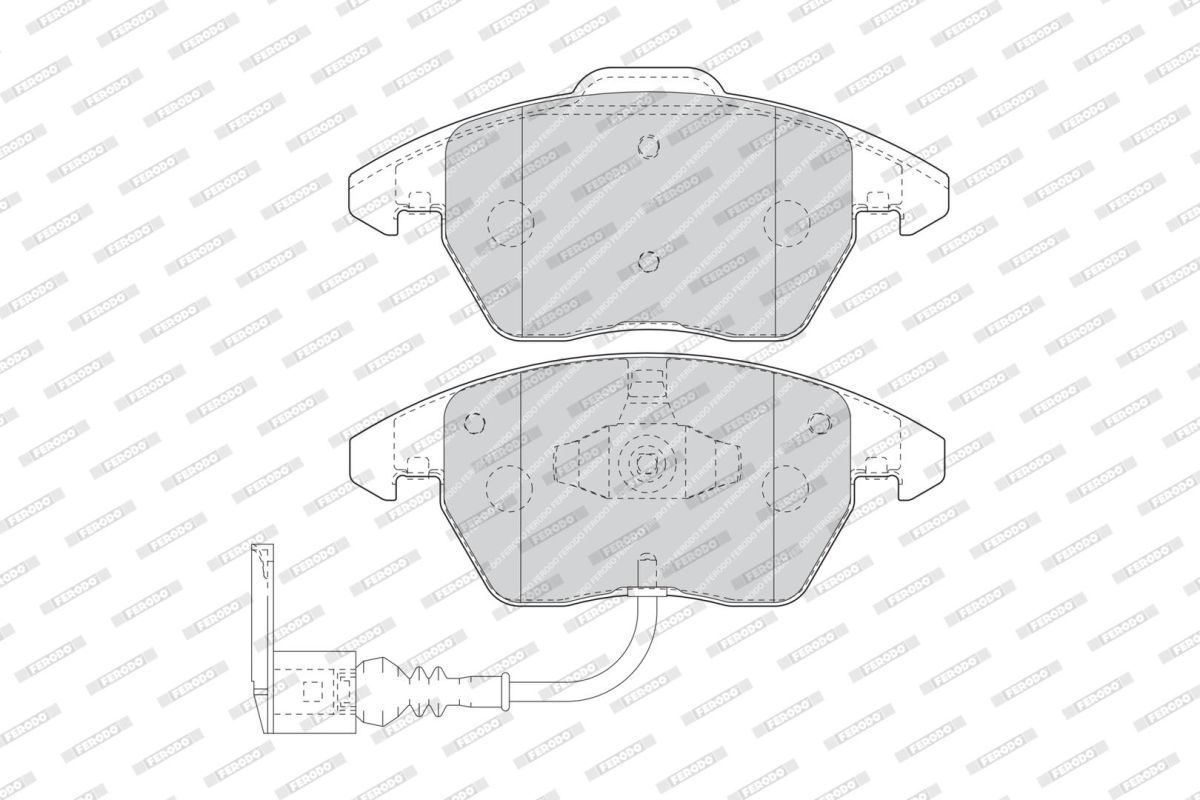 Колодки гальмівні дискові VW JETTA IV (162, 163, AV3, AV2) 1.8 2008.01- FERODO (FDB1641) Ferodo фото 5
