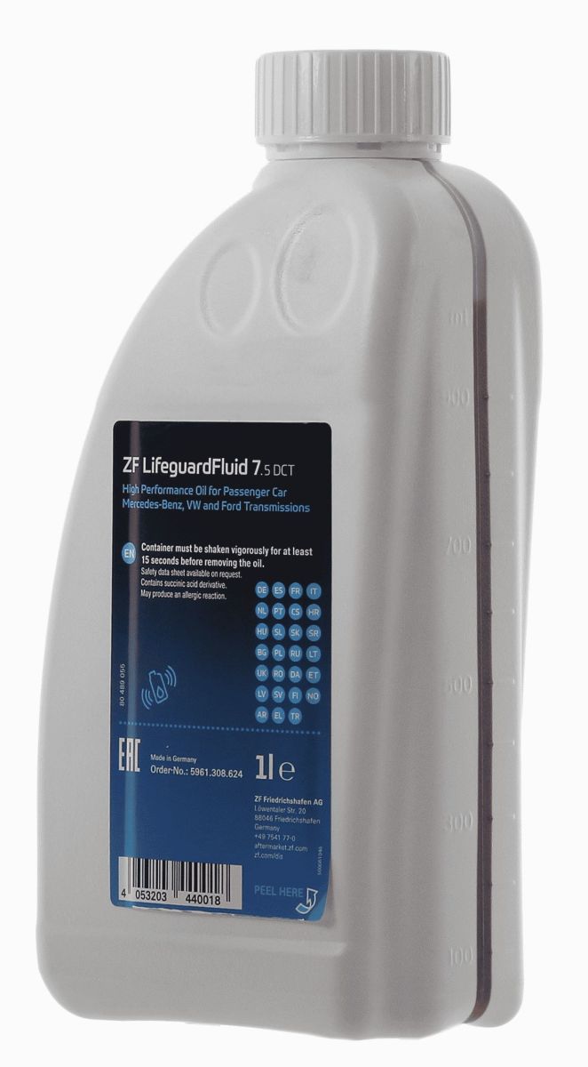 Олива АКПП ATF ZF Lifeguard Fluid (1L) (MB 236.24/VW TL 52 182/BMW Drivelogic 7-spd/DCTF-1) ZF фото 11