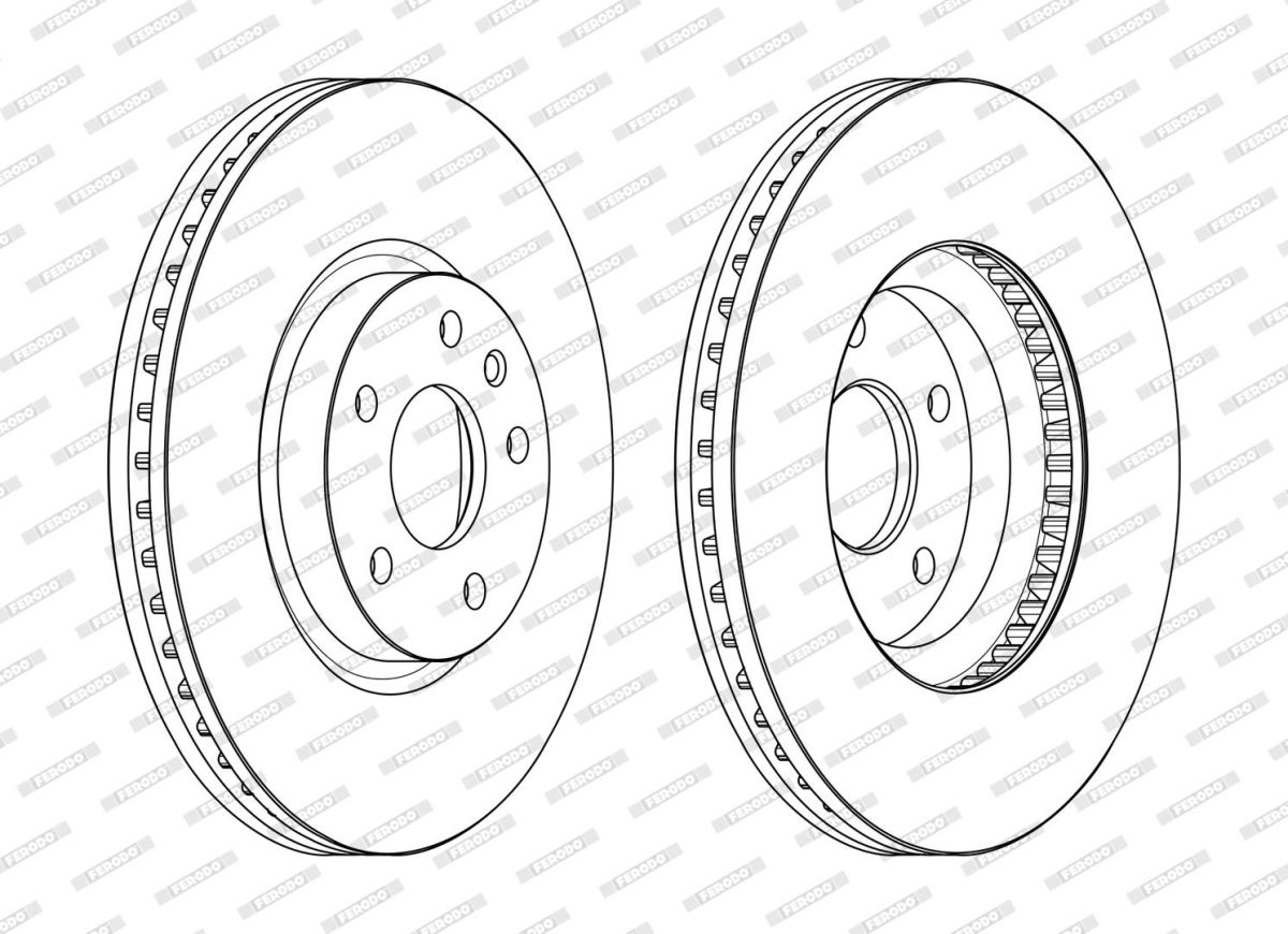 Комплект гальмівних дисків (2 шт) передн лів/прав FORD MONDEO V, FORD USA FUSION 1.0-2.7 09.12-03.22 фото 3
