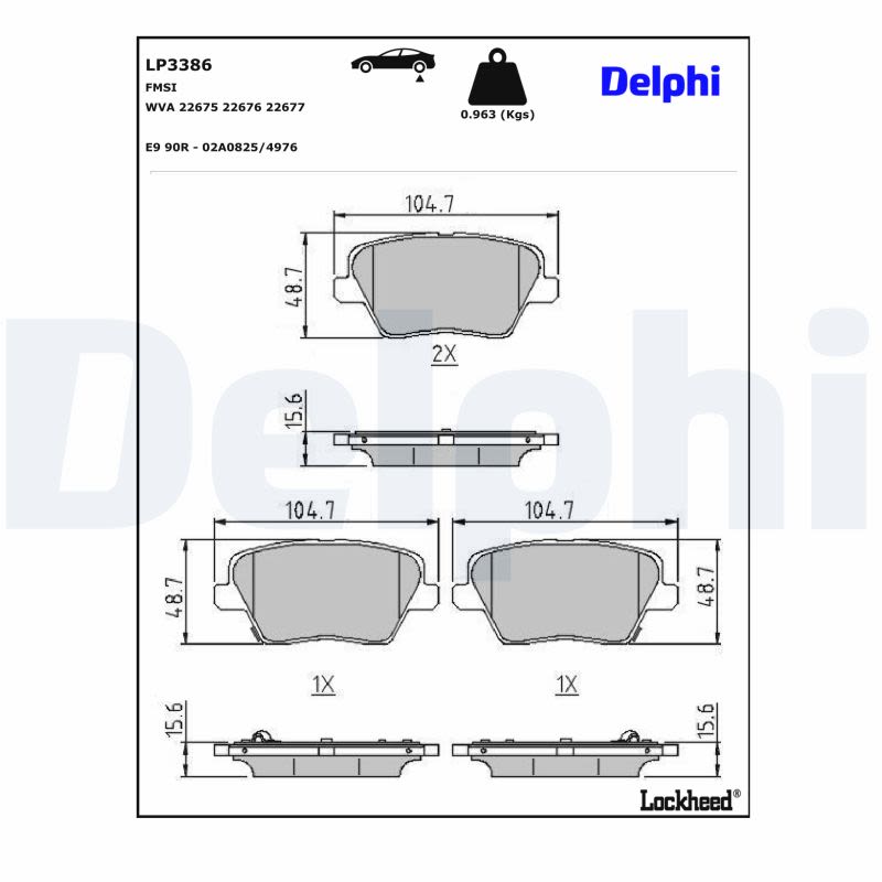 Комплект гальмівних колодок задн , HYUNDAI I30, KIA CEED, PROCEED, XCEED 1.0-1.6DH 11.16- фото 4