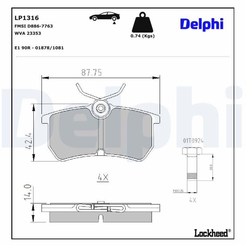 Комплект гальмівних колодок задн , FORD FIESTA V, FIESTA VI, FOCUS I, PUMA, FORD USA FOCUS, FOCUS ZX3, FOCUS ZX5 1.25-2.0 08.98-04.17 фото 4