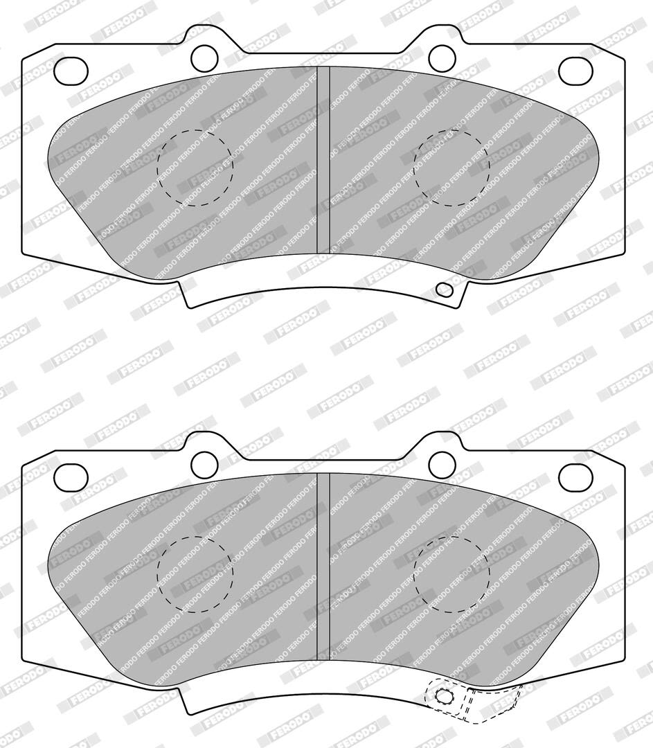 Колодки гальмівні дискові TOYOTA HILUX VII ПІКАП (_N1_, _N2_, _N3_) 3.0 2004.08- FERODO (FDB4715) Ferodo фото 5