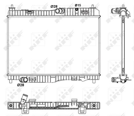 Радиатор охлаждения Ford Transit Courier 1.5-1.6 TDCi 14- фото 11