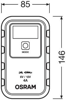 (EN) Battery charger BATTERYcharge 904, напруга зарядки: 6/12 В, зарядний струм: 4А, напруга джерела живлення: 230В, тип аккумулятора: AGM/Li-Ion/VRLA фото 3