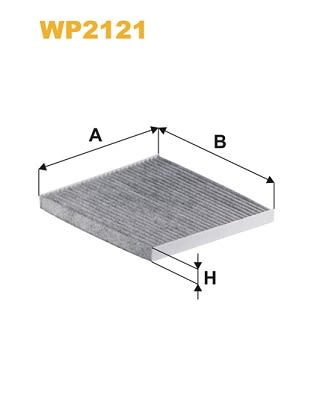 Фільтр салону Hyundai Santa Fe 05-/Sonata 09-/Kia Optima 12- (вугільний) WIX Filters фото 7