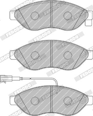 Колодки гальмівні дискові CITROEN JUMPER II ФУРГОН 2.2 2006.04- FERODO (FVR1924) Ferodo фото 6