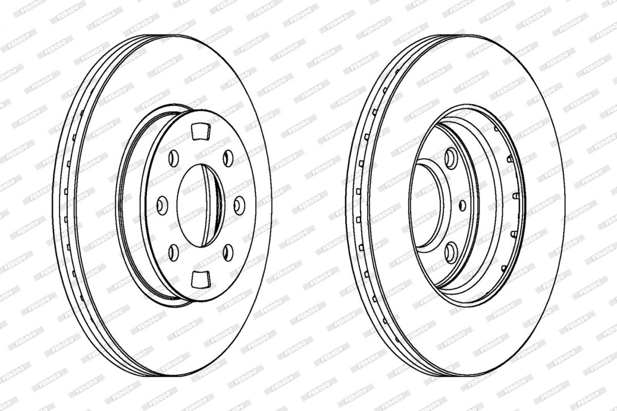 Диск гальмівний HYUNDAI ACCENT III ЛІФТБЕК (MC) 1.4 2005.11-2012.12 FERODO (DDF1603) Ferodo фото 6