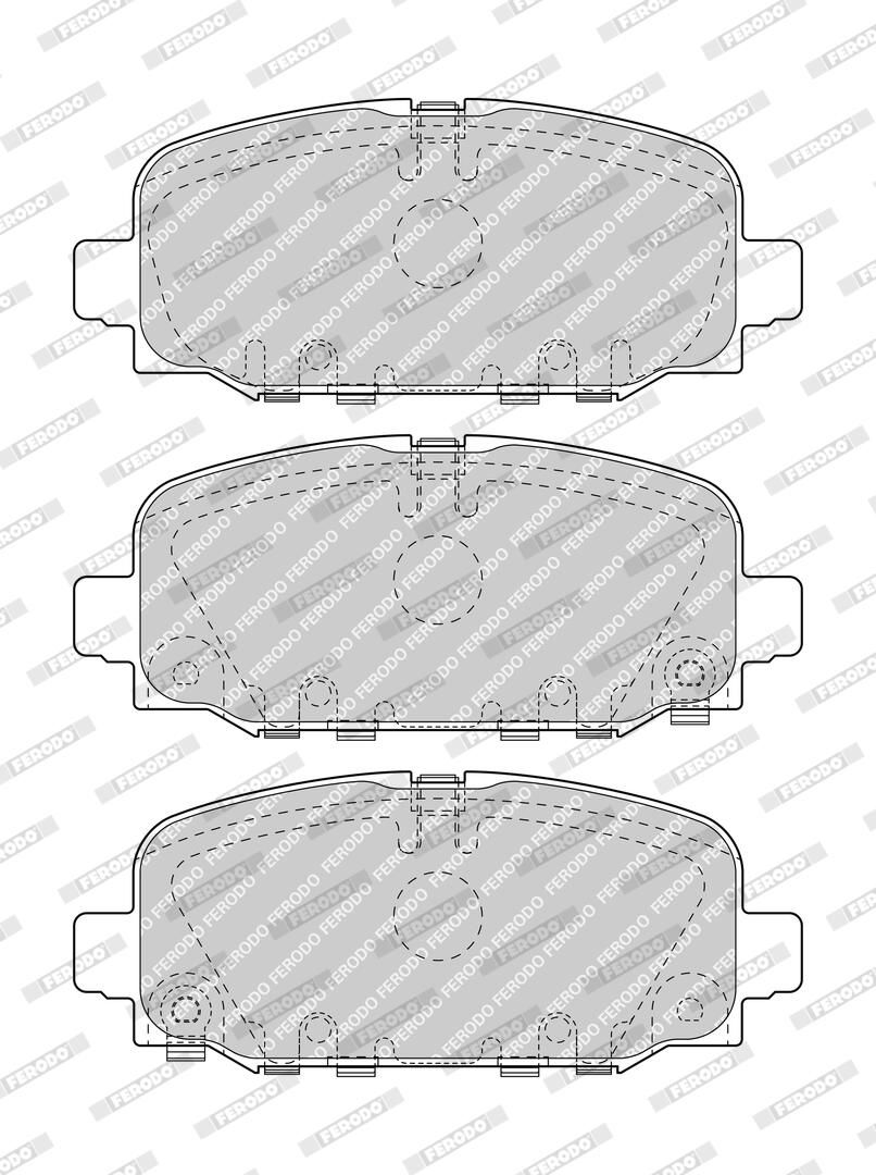 Комплект гальмівних колодок задн , CHRYSLER 200, JEEP CHEROKEE, COMPASS 1.4-3.2 11.13- фото 3