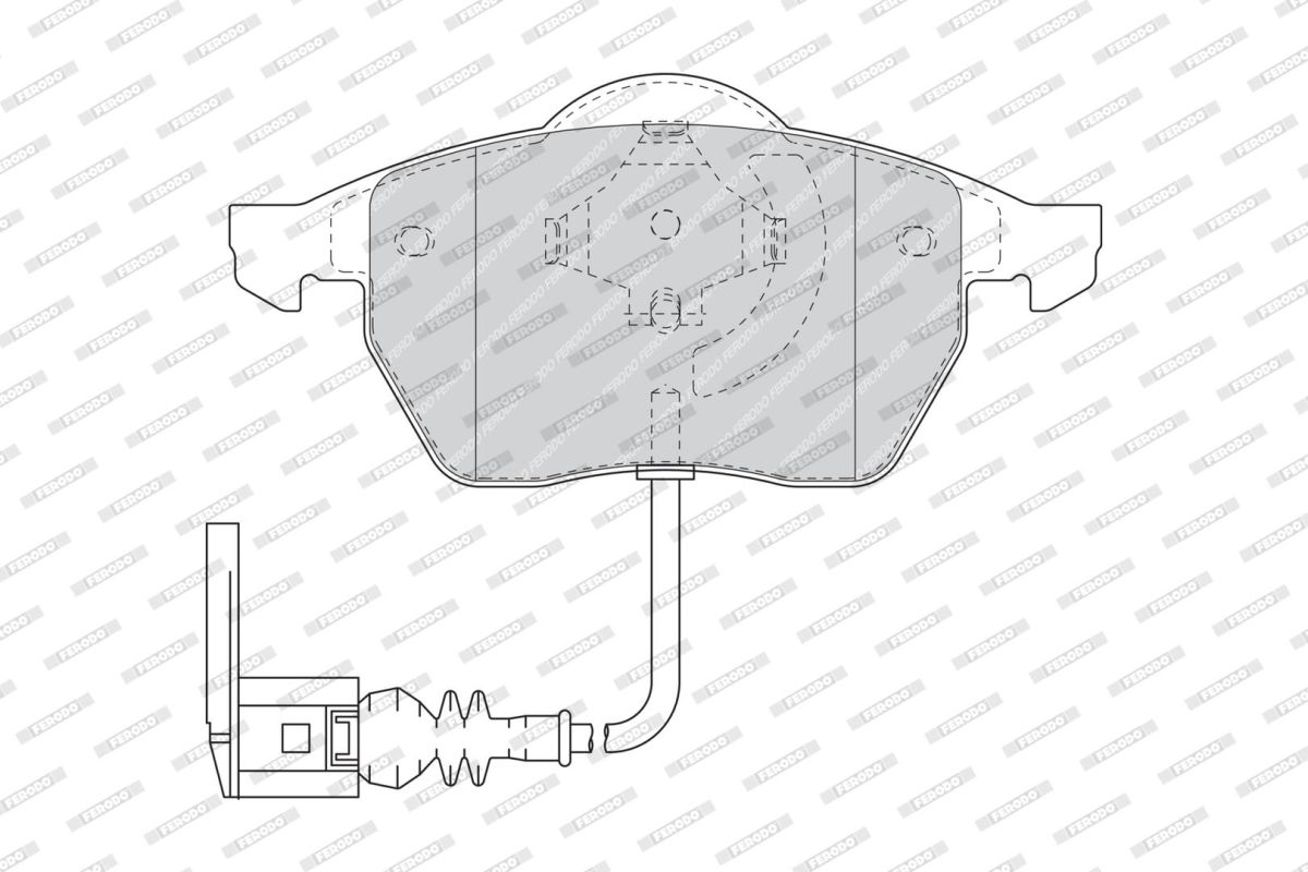 Комплект гальмівних колодок передн (із замком), AUDI 100 C4, A3, A4 B5, A6 C4, TT, SEAT LEON, TOLEDO II, SKODA OCTAVIA I, VW BORA, BORA I, GOLF IV, NEW BEETLE, POLO IV 1.4-3.2 12.90-12.14 фото 3