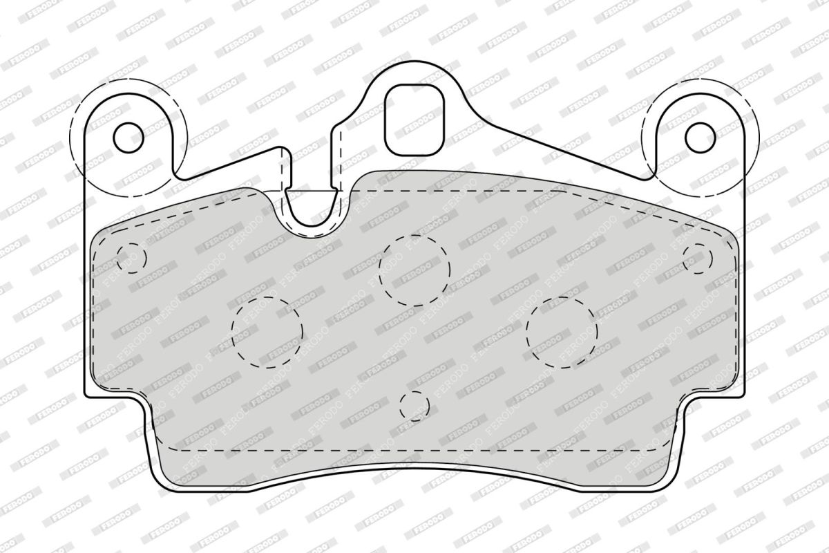Комплект гальмівних колодок задн , AUDI Q7, PORSCHE CAYENNE, VW TOUAREG 2.5D-6.0D 05.02-08.15 фото 3