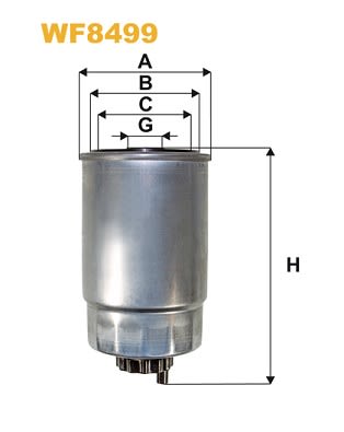 Паливний фільтр CHRYSLER GRAND VOYAGER V, VOYAGER V, DODGE CALIBER, NITRO, FIAT FREEMONT, JEEP CHEROKEE, COMPASS, PATRIOT, WRANGLER III, LANCIA VOYAGER 2.0D-2.8D 10.06-