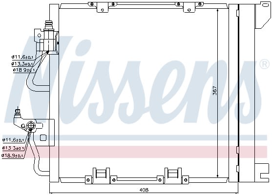 Конденсер кондиціонера OPEL ASTRA H 1,7D 04- NISSENS (94768) Nissens фото 11
