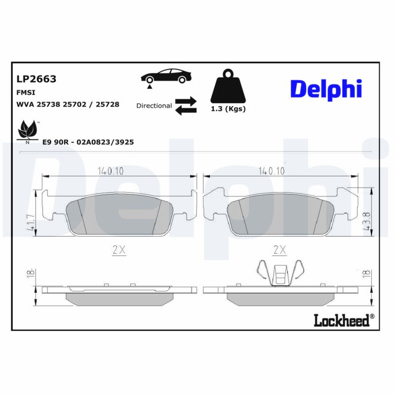 Комплект гальмівних колодок передн , DACIA LOGAN II, SANDERO, SANDERO II, RENAULT CLIO IV, LOGAN/STEPWAY II, SANDERO/STEPWAY II 1.0LPG-1.6 11.08- фото 4