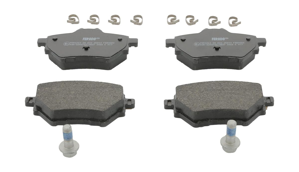 Комплект гальмівних колодок задн , DS DS 3 / DS 3, DS 4 II, ABARTH 600E, ALFA ROMEO JUNIOR, CITROEN BERLINGO, C3 AIRCROSS III, C3 IV, C4 GRAND PICASSO II, C4 II, C4 III 1.2-Electric 02.13- фото 2