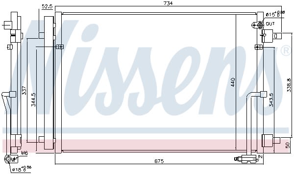 Конденсер кондиціонера AUDI A 8/S 8 (10-) 3.0 TFSI (+) NISSENS (940452) Nissens фото 7