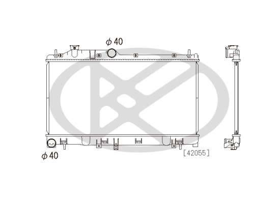 Радіатор двигуна SUBARU FORESTER, IMPREZA, LEGACY IV, LEGACY V, OUTBACK, WRX, XV 1.5-3.0 09.03- фото 3