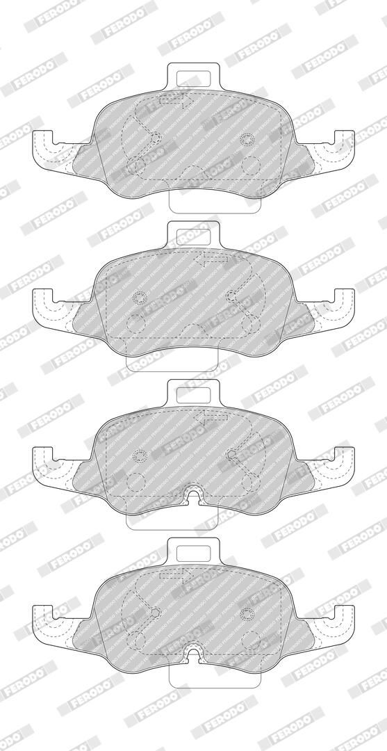 Комплект гальмівних колодок передн , AUDI TT 1.8/2.0/2.0D 07.14- фото 3