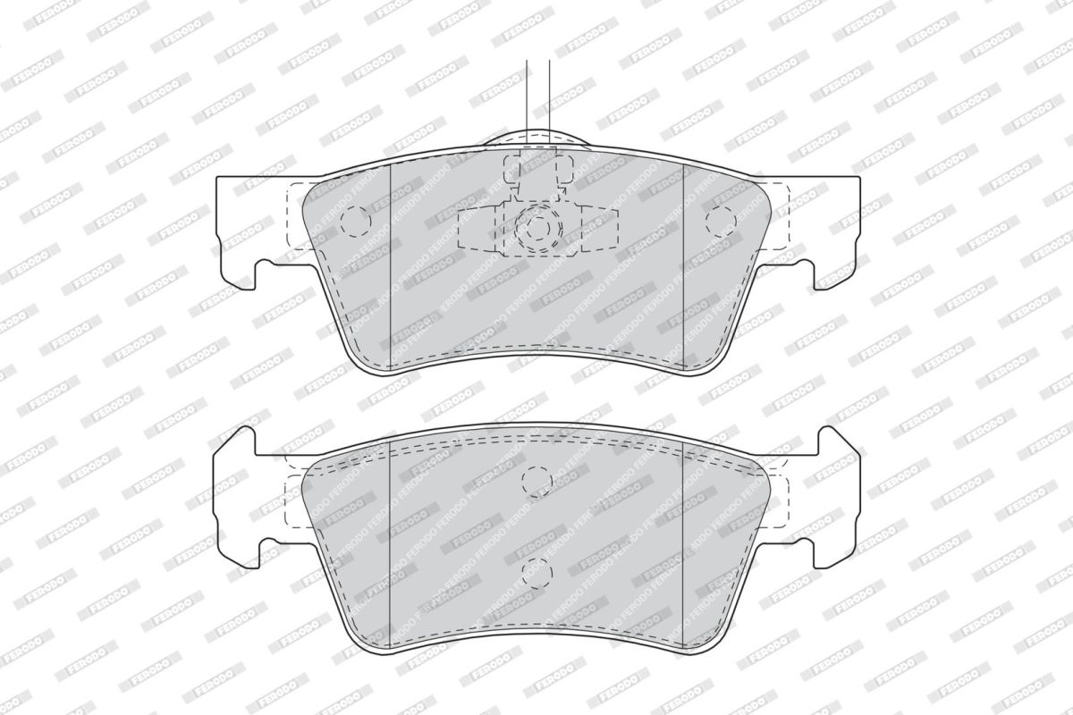 Колодки гальмівні дискові VW TOUAREG (7LA, 7L6, 7L7) 3.0 2002.10-2013.01 FERODO (FDB1460) Ferodo фото 6