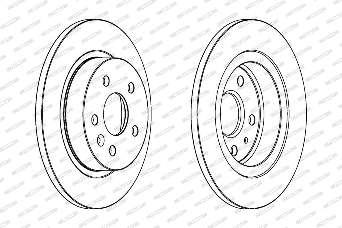 Диск гальмівний З ПОКРИТТЯМ OPEL ASTRA J ЛІФТБЕК 1.4 2012.06- FERODO (DDF1872C) Ferodo фото 5