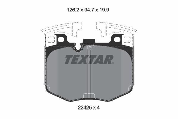 Колодки гальмівні (передні) BMW 3 (G20) 18-/5 (G30/F90)/7 (G11/G12) 15- (Brembo) Textar фото 12