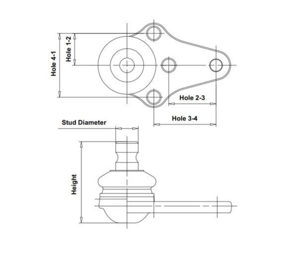 Опора кульова GM CHEVROLET LACETTI 02-08 LOW CTR (CB0162) CTR фото 8