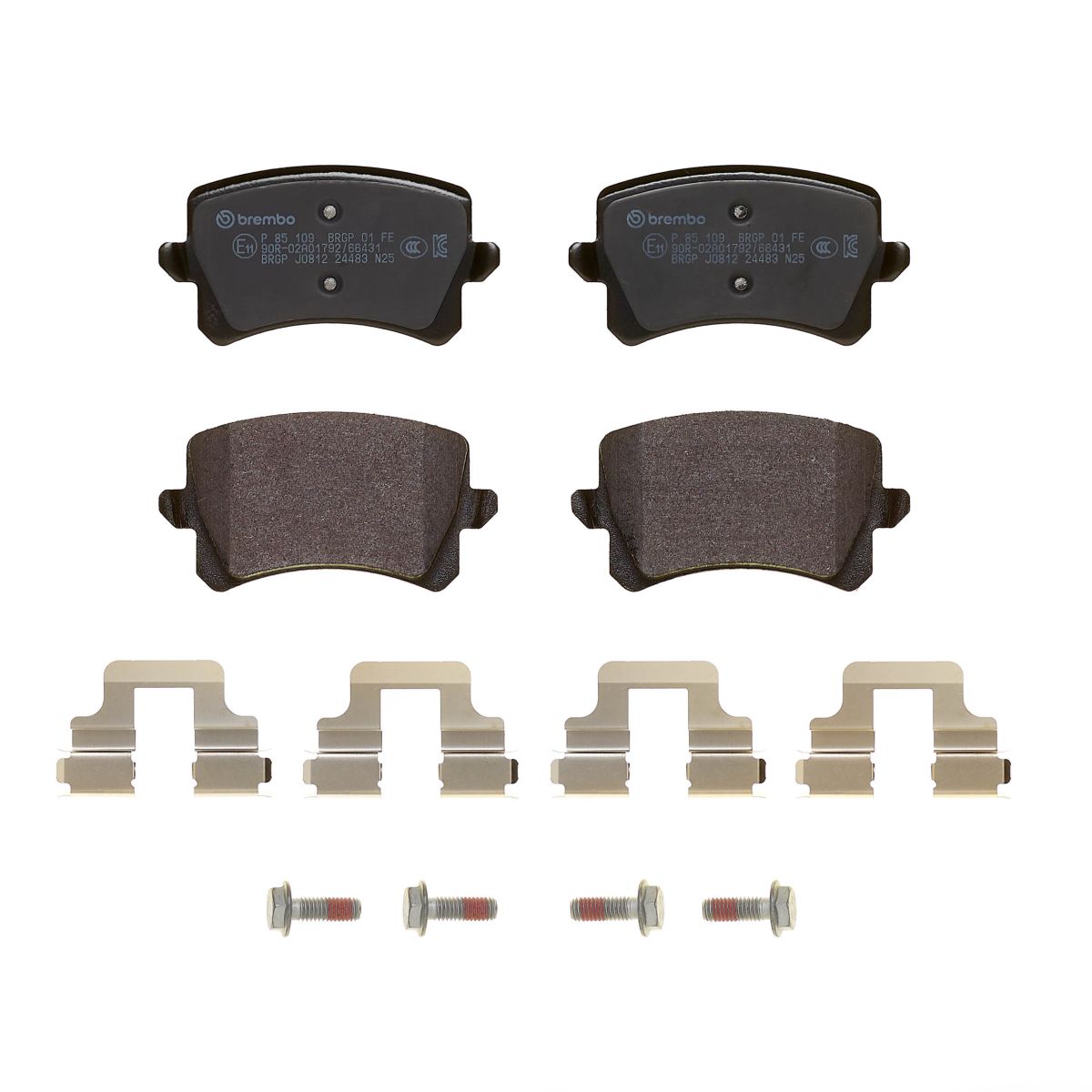 Колодки гальмівні дискові VW PASSAT B7 VARIANT (365) 1.6 2010.08-2015.12 BREMBO (P85109) BREMBO фото 5