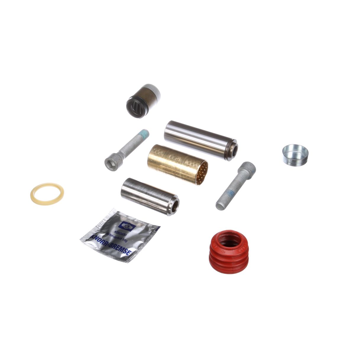 Ремкомплект гальмівного супорта ((EN) Guide bar repair kit with seals) задн/передн лів/прав SK, SN MERCEDES DCA, TE, TZ, SAF PU, JOST DCA фото 2