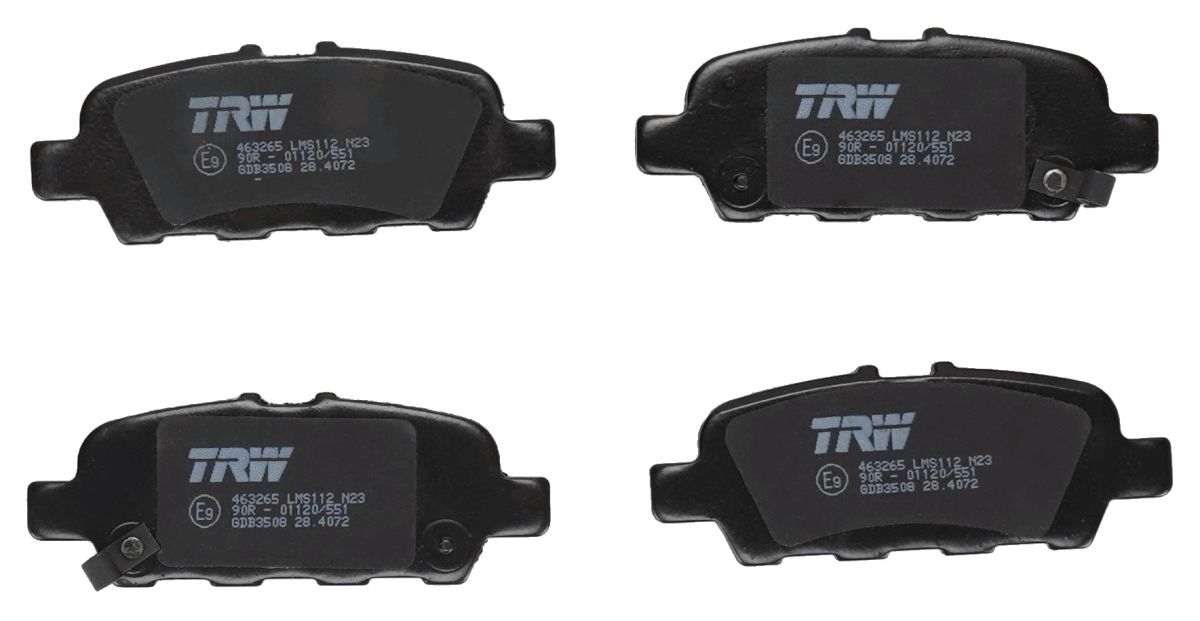 Комплект гальмівних колодок задн , INFINITI EX, G, JX, M, M37, Q50, Q60, Q70, QX50 I, QX60, NISSAN ALTIMA, BLUEBIRD SYLPHY / SYLPHY III, CUBE, JUKE, LEAF, MAXIMA, MURANO II 1.2-Electric 09.05- фото 3