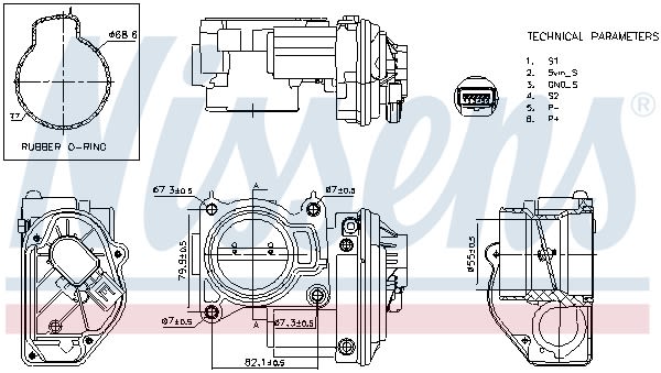Дросельна заслонка з електроприводом FORD C-MAX (DM2) - 1.8 (2007.02 - 2010.09) NISSENS (955199) Nissens фото 10