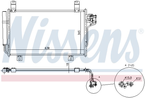 Конденсер кондиціонера MAZDA CX-5 (11-) 2.0 I 16V (+) NISSENS (940326) Nissens фото 11
