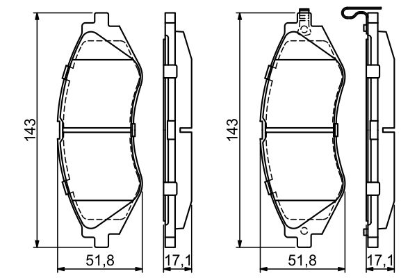 Комплект гальмівних колодок передн , CHEVROLET AVEO / KALOS, EPICA, EVANDA, DAEWOO EVANDA, LANOS, LEGANZA, NUBIRA 1.4-2.0 02.97- фото 8