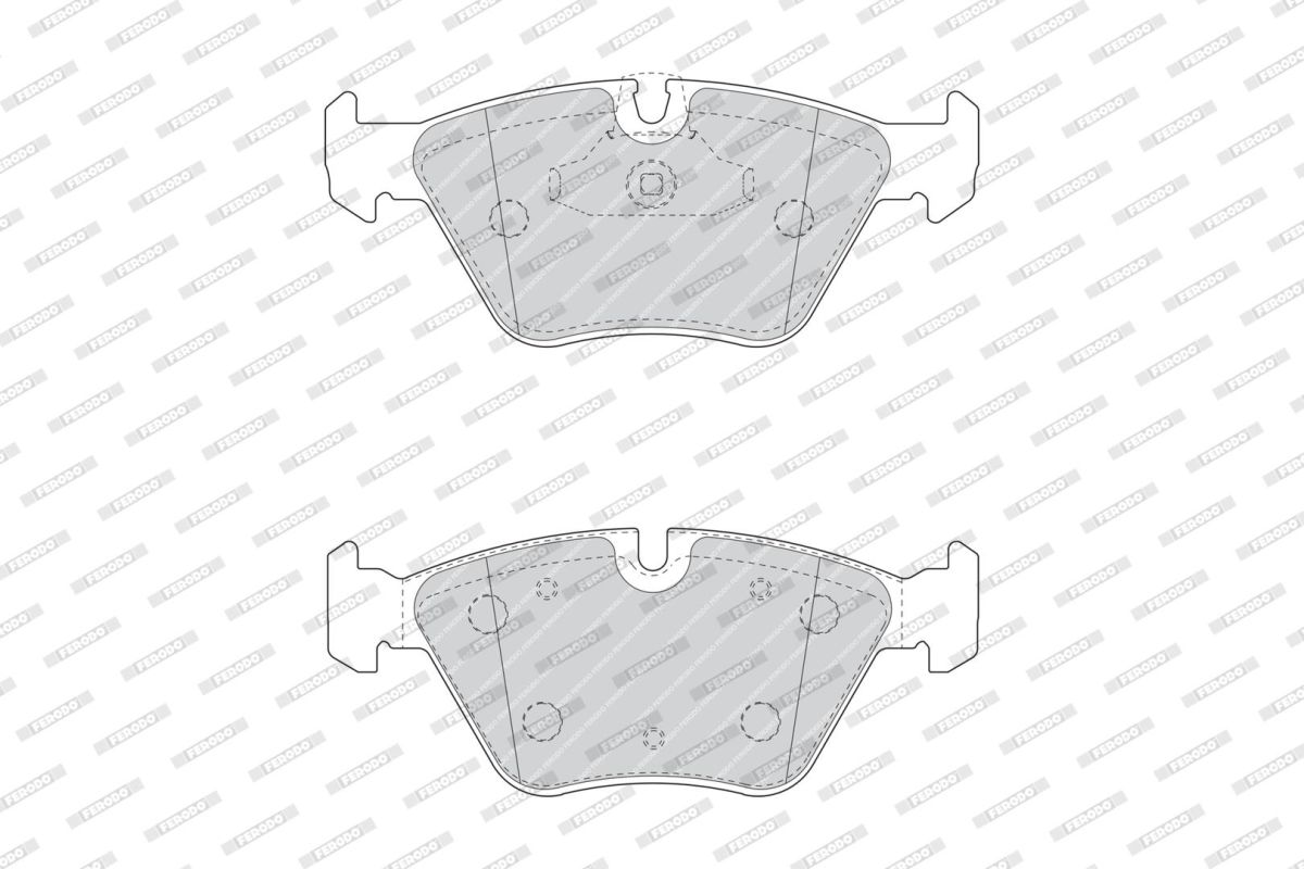 Колодки гальмівні дискові BMW 5 (E39) 2.5 1995.09-2003.07 FERODO (FDB4753) Ferodo фото 5