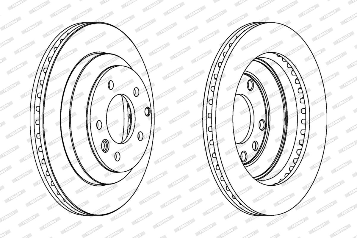 Диск гальмівний З ПОКРИТТЯМ VW TOUAREG (7LA, 7L6, 7L7) 3.0 2002.10-2013.01 FERODO (DDF1580C) Ferodo фото 5