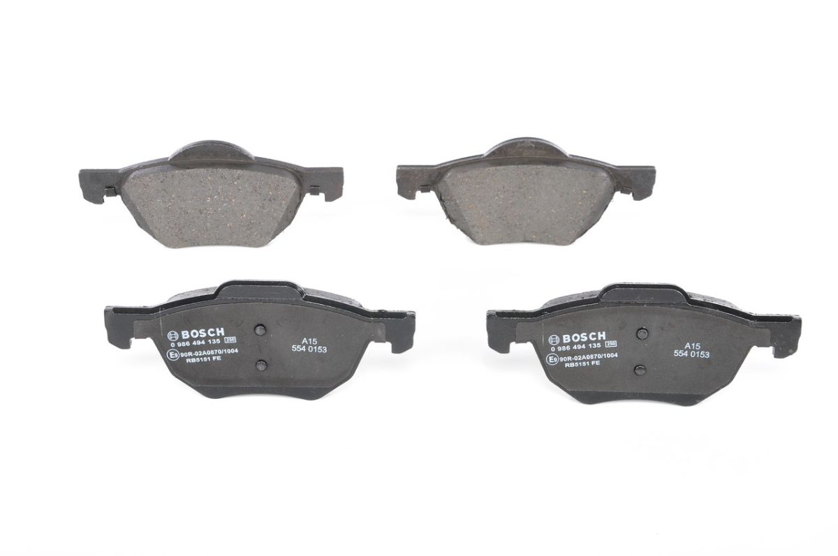 Колодки гальмівні дискові HONDA ACCORD VII (CL, CN) 2.4 2003.01-2012.09 BOSCH (0 986 494 135) Bosch фото 5