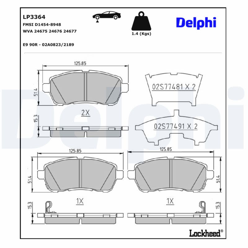Комплект гальмівних колодок передн , FORD FIESTA VI, SUZUKI BALENO, SWIFT IV, SWIFT V, SWIFT VI 1.0-1.6D 02.10- фото 4