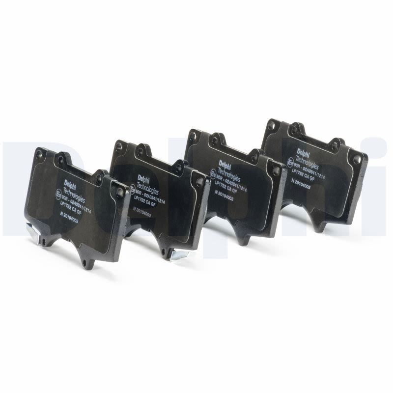 Комплект гальмівних колодок передн , LEXUS GX, LX, MITSUBISHI PAJERO IV, TOYOTA 4 RUNNER IV, 4 RUNNER V, COROLLA, FJ CRUISER, FORTUNER, HILUX CHAMP, HILUX VII, HILUX VIII 1.4-5.7 03.96- фото 4