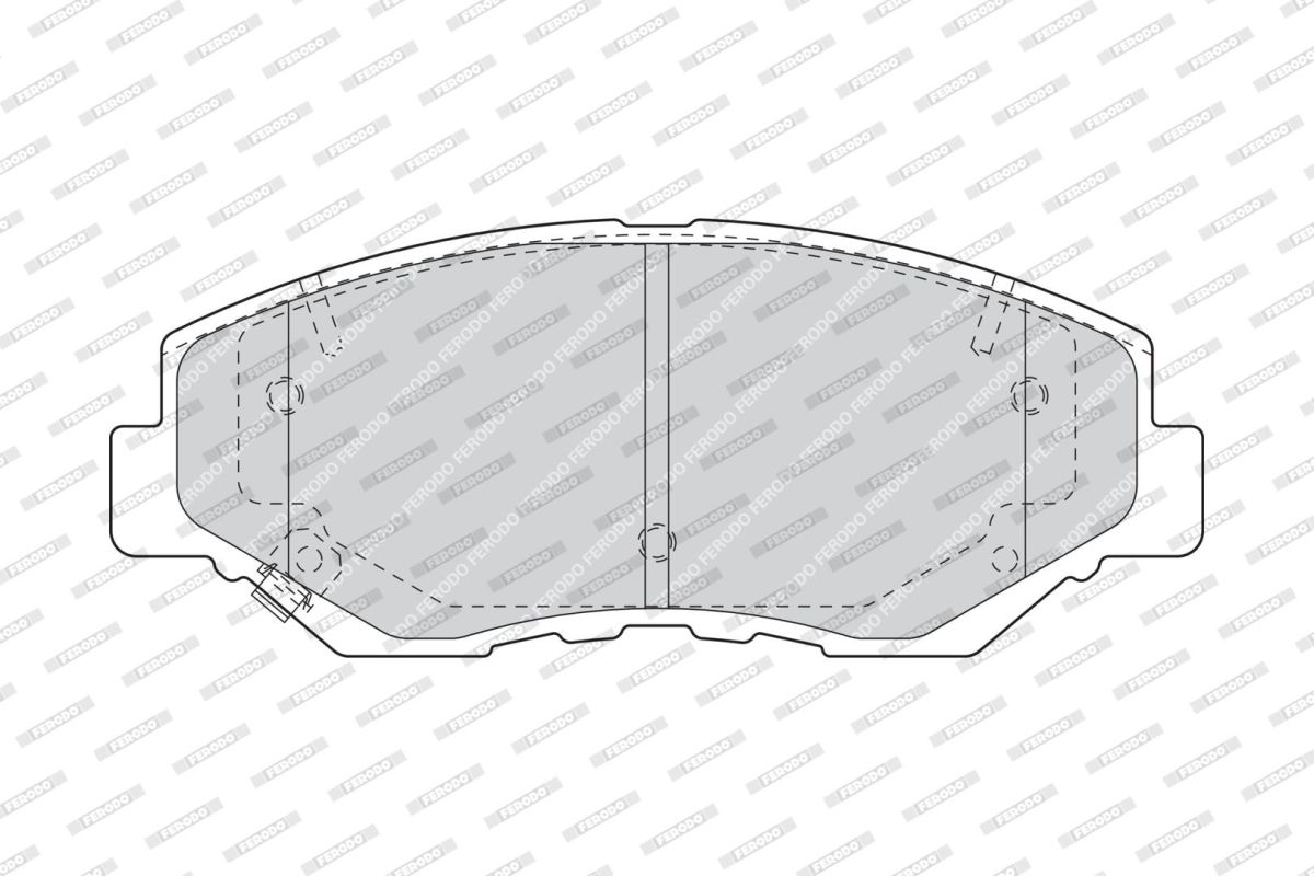 Комплект гальмівних колодок передн , HONDA ACCORD VII, CIVIC X, CR-V II, CR-V IV, ELEMENT, PILOT, STEPWGN 1.0-3.5 09.01-12.22 фото 3