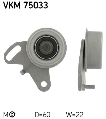 Натягуючий ролик ременя ГРМ HYUNDAI H100, SONATA II, MITSUBISHI CORDIA, GALANT IV, GALANT V, L 300 III, LANCER II, PAJERO II, SAPPORO II, SPACE, TREDIA 1.8/2.0/2.4 08.80-05.04