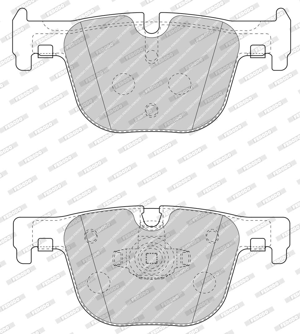 Колодки гальмівні дискові BMW 3 (F30, F80) 3.0 2011.11-2018.10 FERODO (FDB4687) Ferodo фото 5
