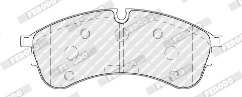 Колодки гальмівні дискові (комплект 4 шт) VW CRAFTER ФУРГОН (SY_, SX_) 2.0 2016.09- FERODO (FVR5105) Ferodo фото 5