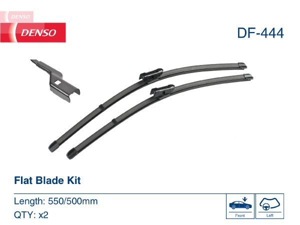 Щітка склоочисника К-Т БЕЗКАРКАСНИЙ / 550/500 MM / LHD / MINI MINI CLUBMAN (F54) (14 DENSO (DF-444) Denso фото 6
