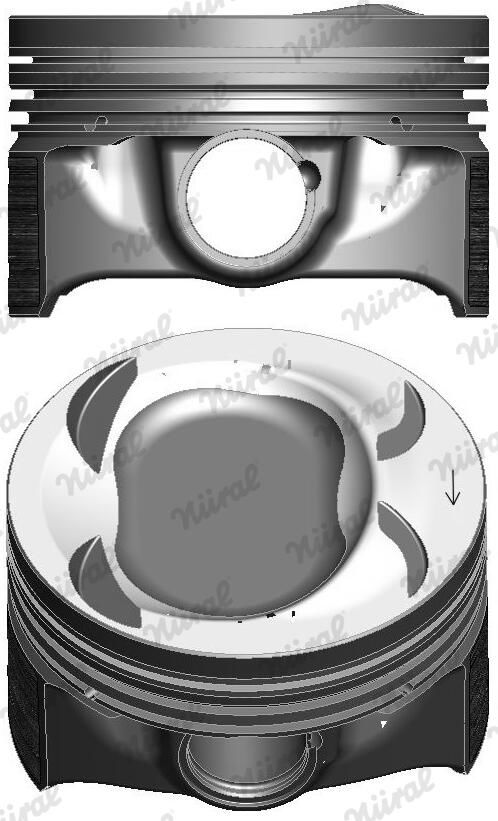 Поршень 76,5 (STD) AUDI A1, SEAT ALHAMBRA, IBIZA IV, IBIZA IV SC, IBIZA IV ST, SKODA FABIA II, VW BEETLE, CC B7, EOS, GOLF PLUS V, GOLF V, GOLF VI, JETTA III, JETTA IV 1.4/1.4CNG 11.05-07.18 фото 2
